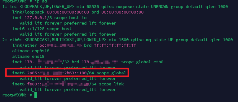 利用VPS的IPv6升级移动云电脑为IPv6 NAT大鸡