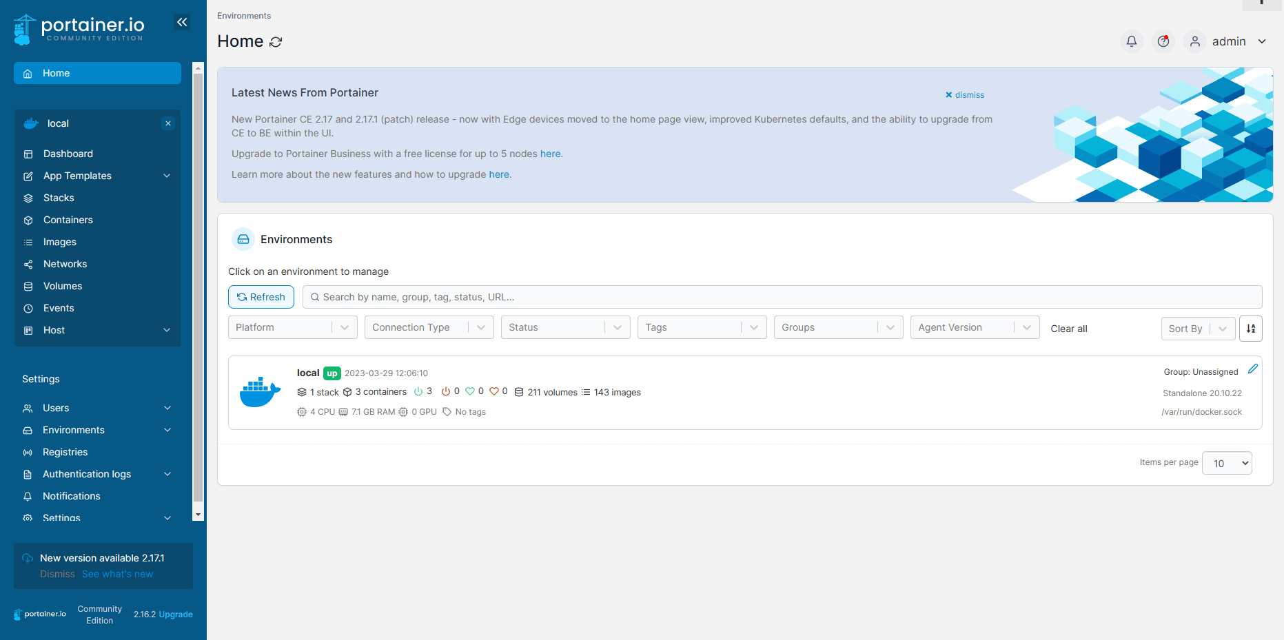 新手上路之Docker 搭建好用的 web 管理工具 Portainer - 最新中文汉化版
